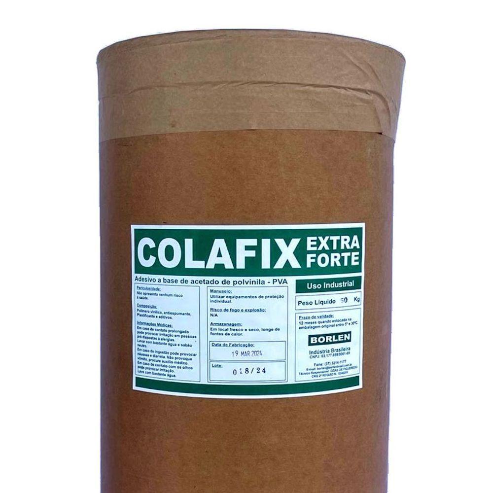 Cola Pva Branca Extra Colafix 1200 Para Papelão Madeira 50kg - 3