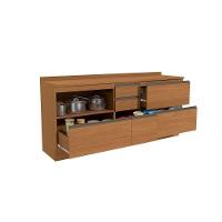 Cozinha Completa Maxxi 4 Peças (2balcões+2complementos) C4p164 Canela - Kappesberg