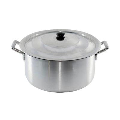 Caçarola Hotel Panela Industrial Alumínio Tampa 45cm 34,9l