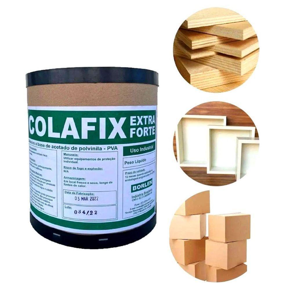 Cola Pva Branca Extra Colafix 1200 Para Papelão Madeira 10kg - 2