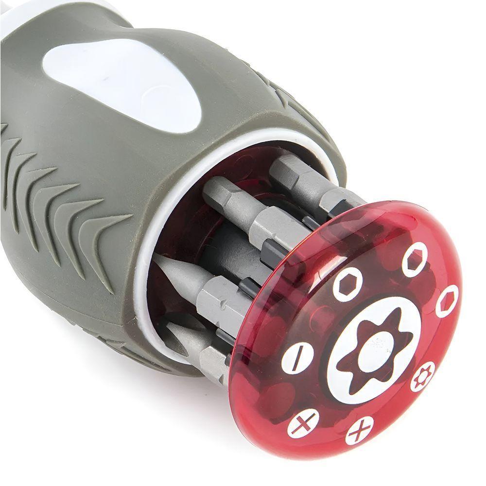 Chave De Fenda Ajustável 8 Em 1 Com Rotação 180 Graus E Catraca Bidirecional El-1711 - 4