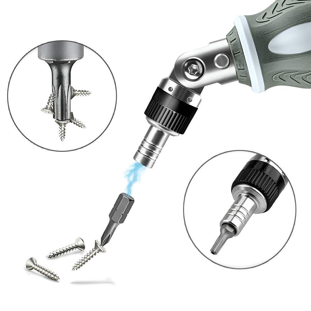 Chave De Fenda Ajustável 8 Em 1 Com Rotação 180 Graus E Catraca Bidirecional El-1711 - 5