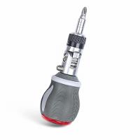 Chave De Fenda Ajustável 8 Em 1 Com Rotação 180 Graus E Catraca Bidirecional El-1711 - 1