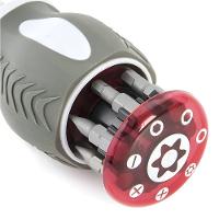 Chave De Fenda Ajustável 8 Em 1 Com Rotação 180 Graus E Catraca Bidirecional El-1711