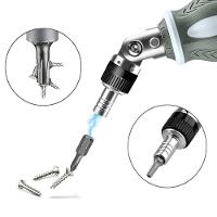 Chave De Fenda Ajustável 8 Em 1 Com Rotação 180 Graus E Catraca Bidirecional El-1711 - 5