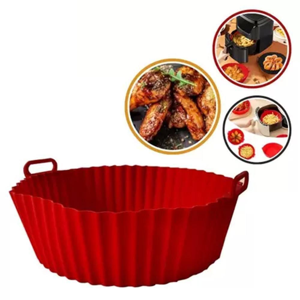Kit 4 Formas Silicone Fritadeira Redonda Airfryer 20cm - 2