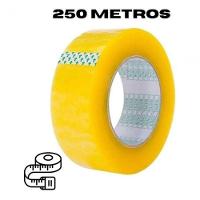 Fita Adesiva Durex De 250 Metros Transparente Para Embalagem - 4