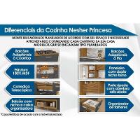 Módulo Cozinha Nesher Princesa 3 Peças (1aéreo+1balcão+1paneleiro) C6p60 Freijo-off White-nesher - 3