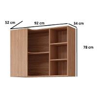 Módulo Cozinha Mgm Estela Armário De Canto C- 5 Nichos 92cm Cinamomo-mgm - 3