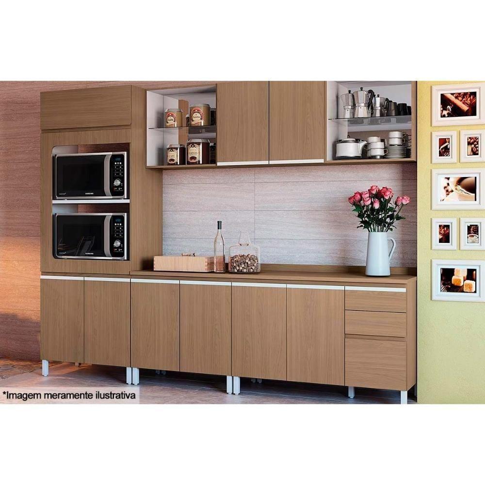 Módulo Cozinha Kappesberg Maxxi Tampo P- Balcão E607 80cm Nogueira-kappesberg - 3