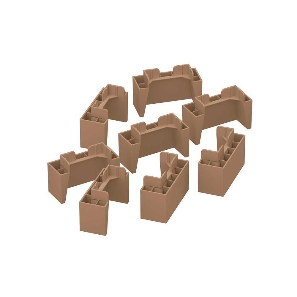 Multiuso De Cozinha Kit C- 8 Pés Pvc P- Balcão De Jequitibá - Henn - 1