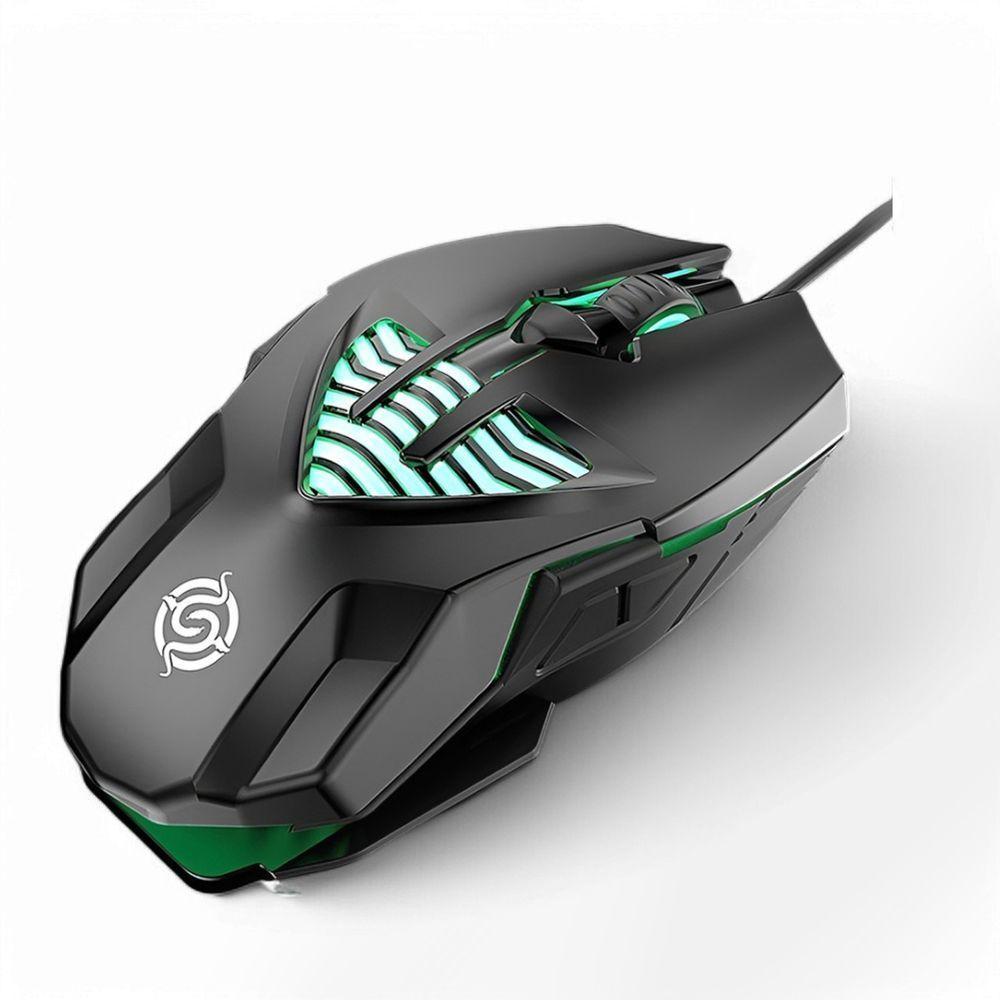 Mouse Gamer K-snake Q1 óptico Rgb Usb Com Fio Dpi Ajustável 3200 Para Jogos Pc - Preto - 1