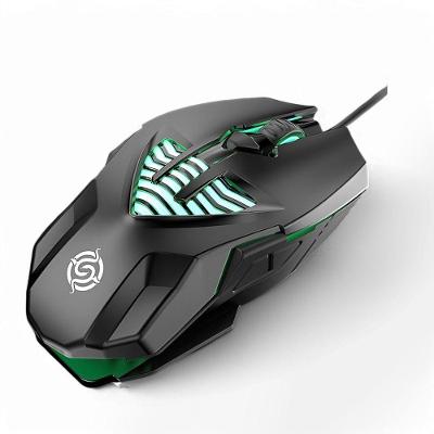 Mouse Gamer K-snake Q1 óptico Rgb Usb Com Fio Dpi Ajustável 3200 Para Jogos Pc - Preto