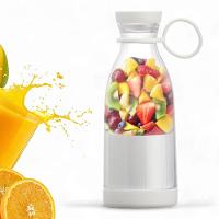Mini Liquidificador Usb Portátil Recarregável Fresh Juice 380ml Com 6 Lâminas Aço Inox - Branco - 1