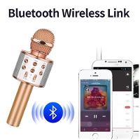 Microfone Bluetooth Karaoke Youtuber Gravador Com Som Ws-858 - 8