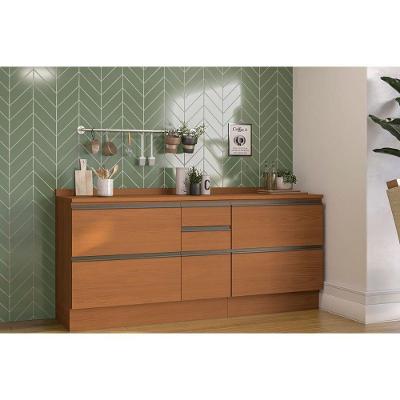 Kit Cozinha Modulada 4 Peças Maxxi (2balcões+2complementos) C4p164 Canela - Kappesberg