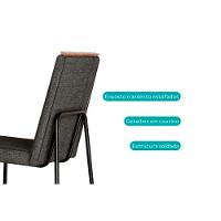 Kit 6 Cadeiras De Cozinha Lira 1752 6 Uni Rose-linho Areia-courano Caramelo - Carraro - 6