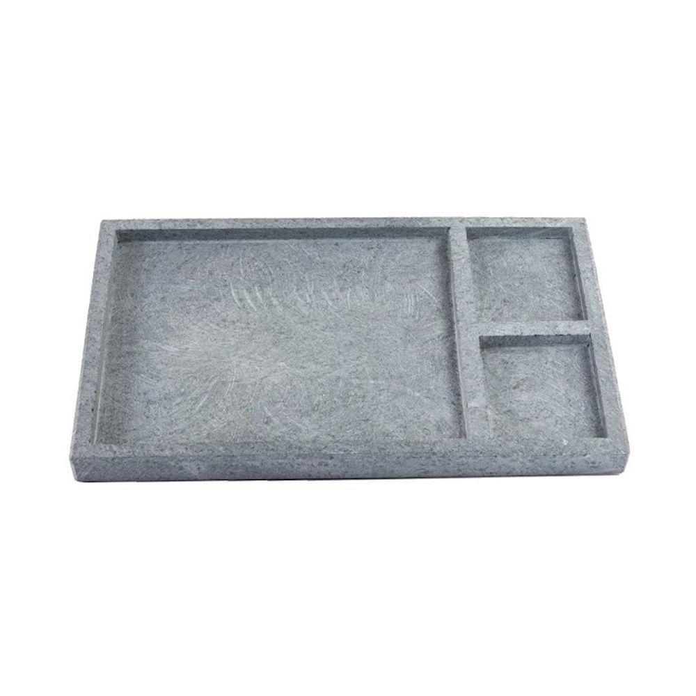 Tábua Pedra Sabão Borda Pé Divisórias Para Servir G 30x20cm - 1
