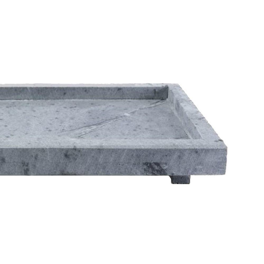 Tábua Gourmet Borda E Pé Para Servir Pedra Sabão G 30x15cm - 2