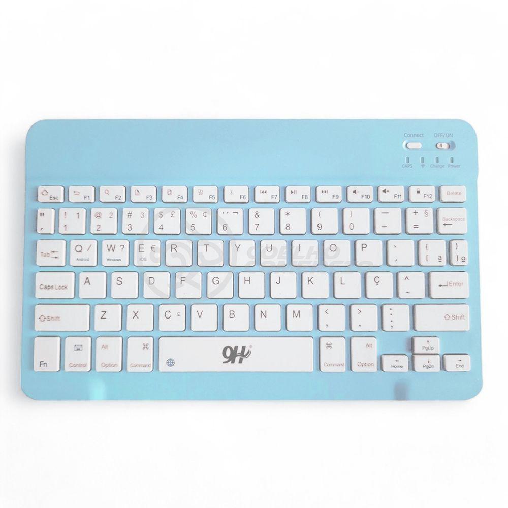 Teclado E Mouse Recarregáveis Azul A6732 Slim Wireless Ideal Para Escritório E Casa - 2
