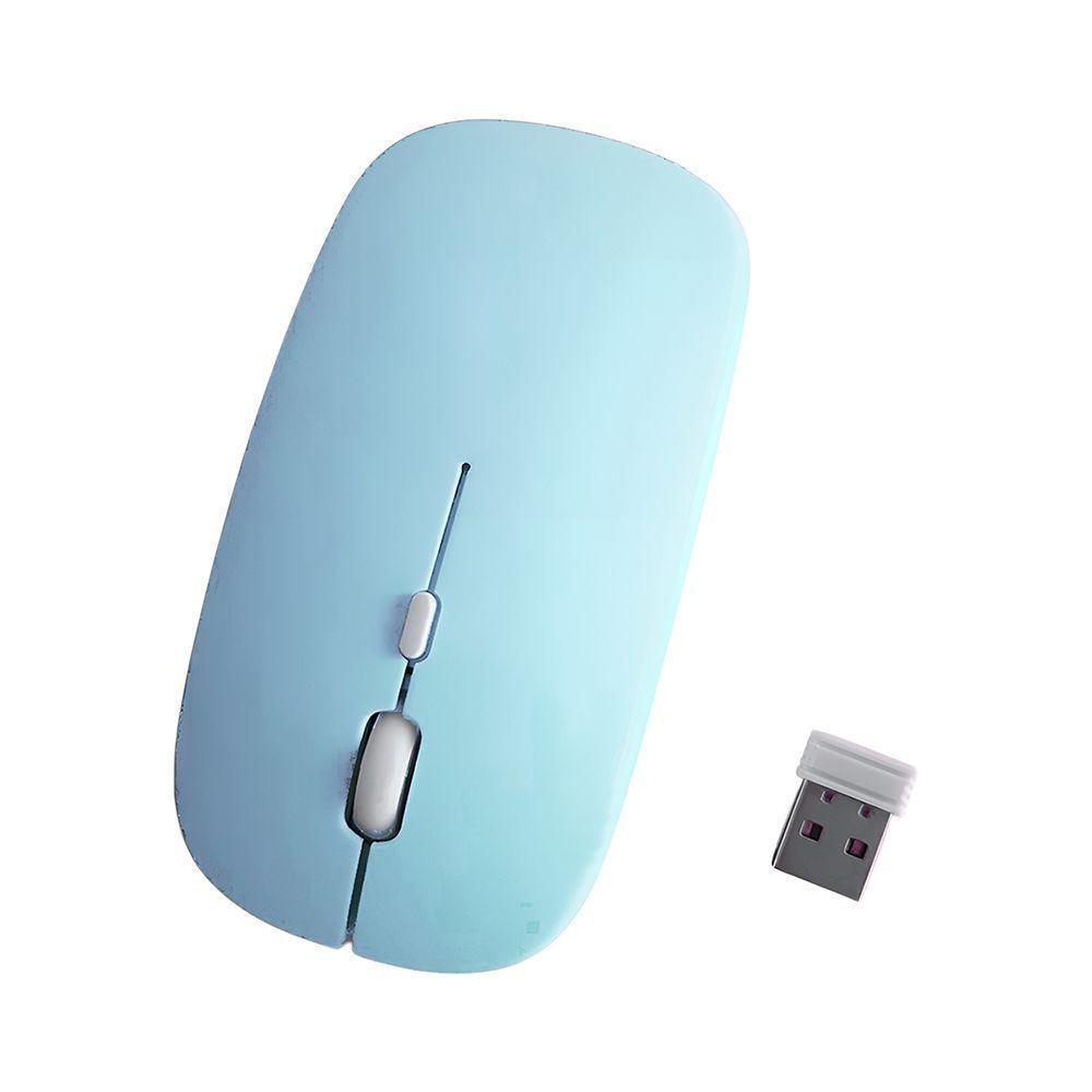 Teclado E Mouse Recarregáveis Azul A6732 Slim Wireless Ideal Para Escritório E Casa - 3