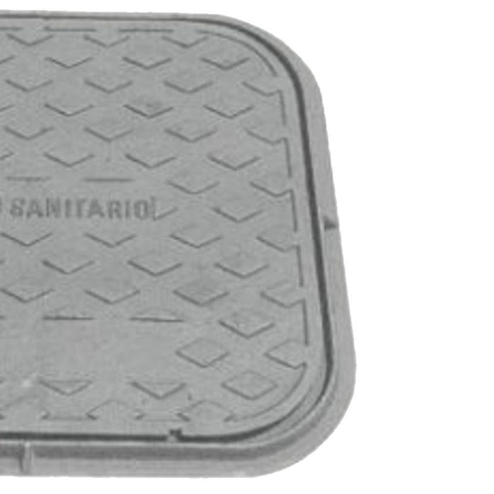 Tampa Tampão De Chão Simples T33 Ferro Passagem 48x54cm - 3