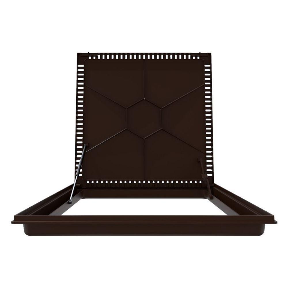 Tampa Casa Máquina Alumínio Rebaixo Aparente Marrom 90x90cm - 5