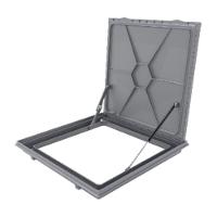 Tampa Casa Maquina 90x90cm Com Rebaixo Para Alumínio Cinza