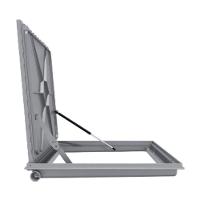 Tampa Casa Maquina 80x80cm Com Rebaixo Para Alumínio Cinza - 5