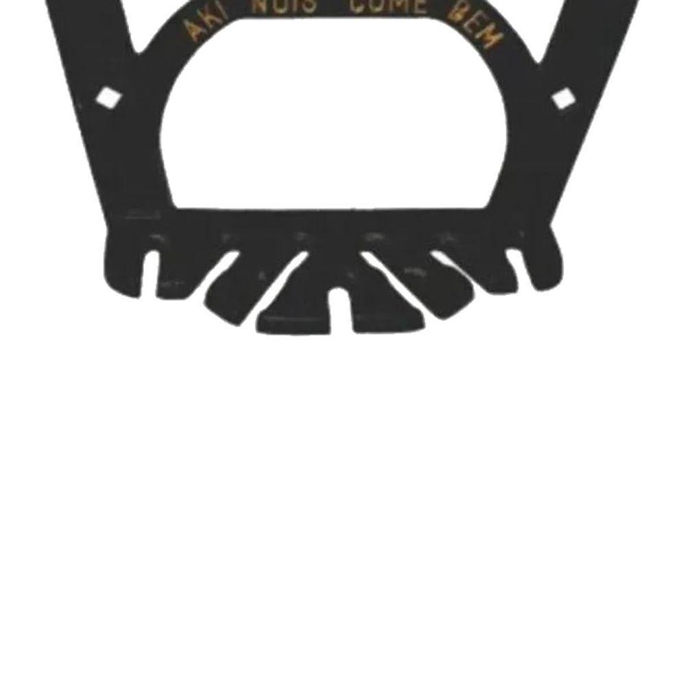 Suporte Porta Espetos Modelo Galo Aluminio Fundido - 3