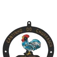 Suporte Porta Espetos Modelo Galo Aluminio Fundido - 2