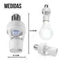 Soquete Com Sensor De Presença Infravermelho Para Lâmpadas E27 Bivolt Com Detecção 360 Graus - 4