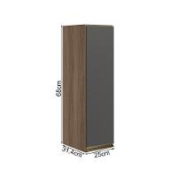 Armario Aereo 1 Porta Mdf 25 Cm Kali 12200 Carvalho Toq Chumbo Nicioli Carvalho Toq Chumbo - 3