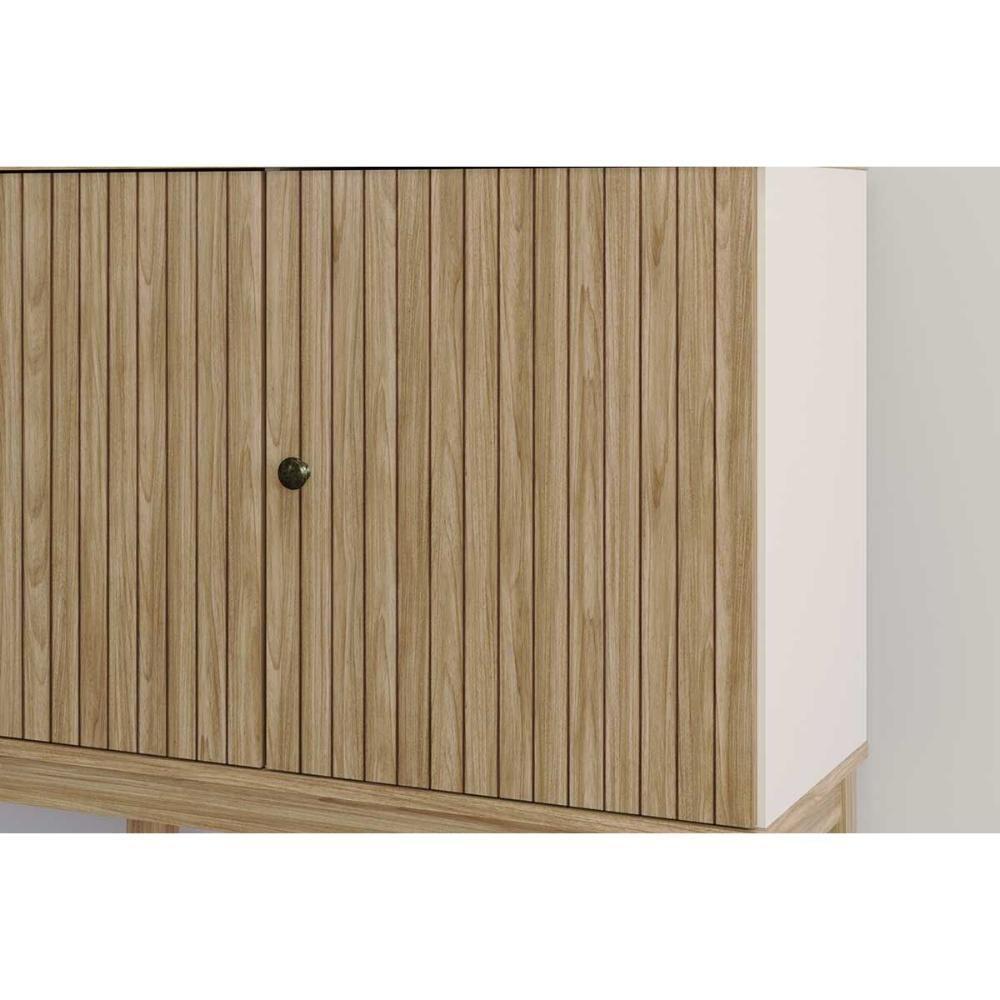 Aparador De Sala Jantar Mb 1061 C- 3 Portas Mel - Movelbento - 5