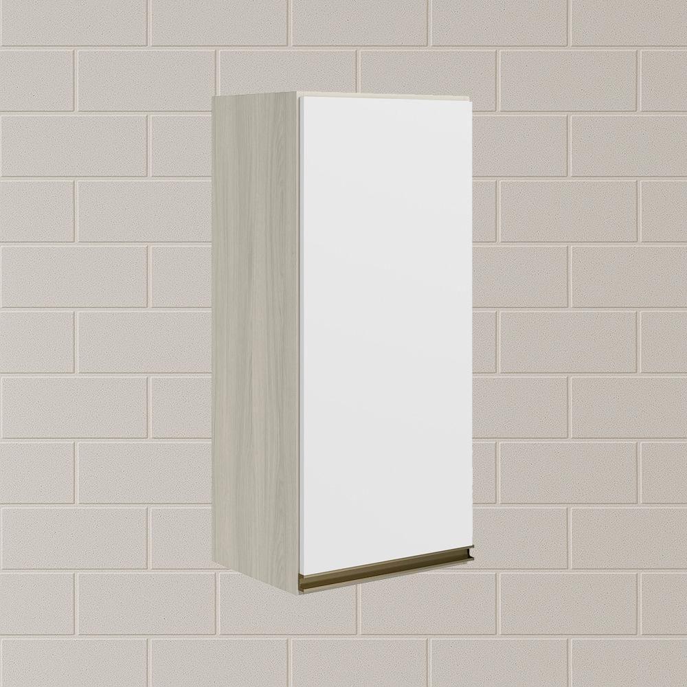 Armario Aereo 1 Porta Mdf 30 Cm Kali 12201 Bianco Toq Branco Uv Nicioli Bianco Toq Branco Uv - 6