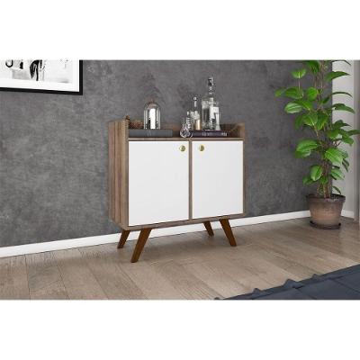 Aparador De Sala Jantar Rt 3112 C- 2 Portas Rustico-off White - Movelbento