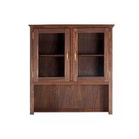 Armário Aéreo 2 Portas De Vidro Oratório Madeira Maciça - Imbuia - 4