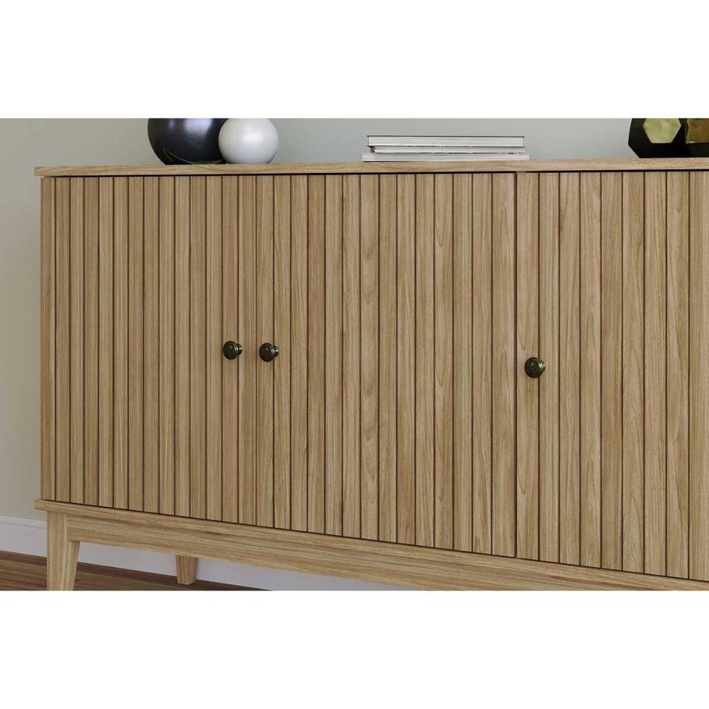 Aparador De Sala Jantar Mb 1061 C- 3 Portas Mel-off White - Movelbento - 8