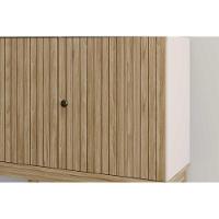 Aparador De Sala Jantar Mb 1061 C- 3 Portas Mel-off White - Movelbento - 5