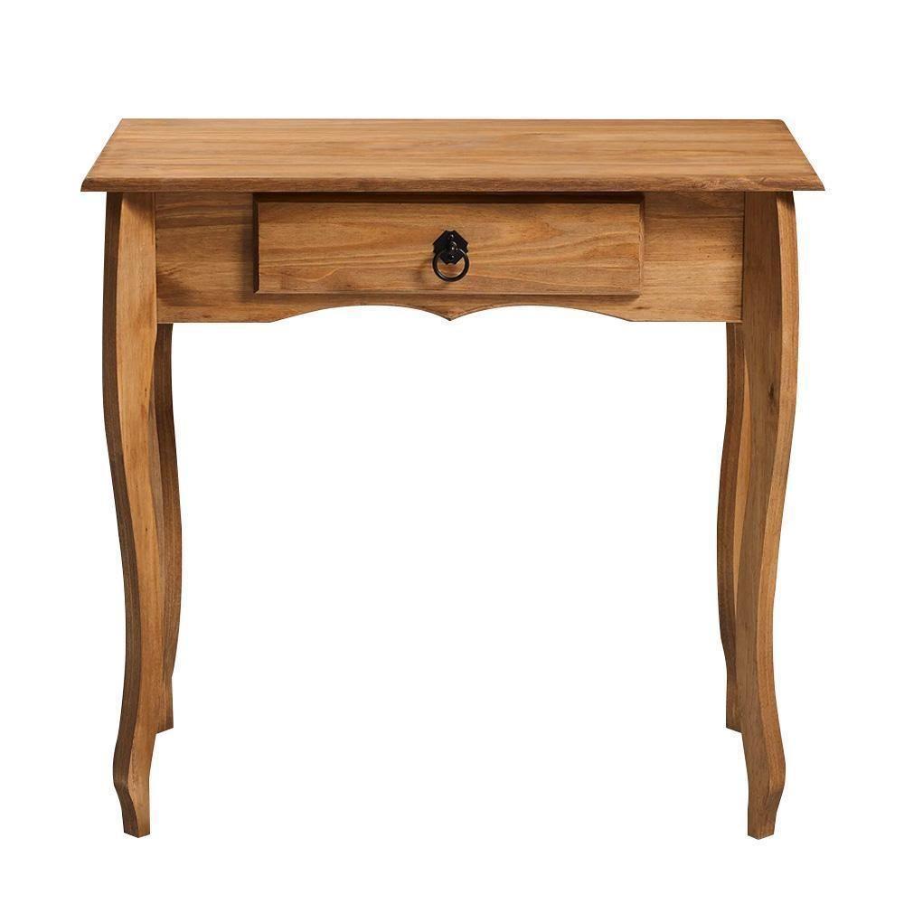 Aparador De Madeira Maciça Estilo Luís Xv Rústico Com Gaveta - Mel - 5