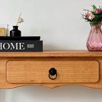 Aparador De Madeira Maciça Estilo Luís Xv Rústico Com Gaveta - Mel - 7