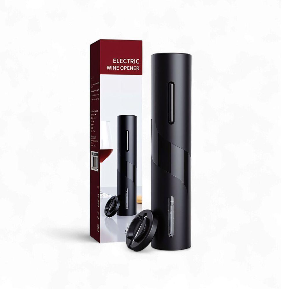 Abridor De Vinho Elétrico Portátil Automático Saca Rolhas à Pilha Preto - 2