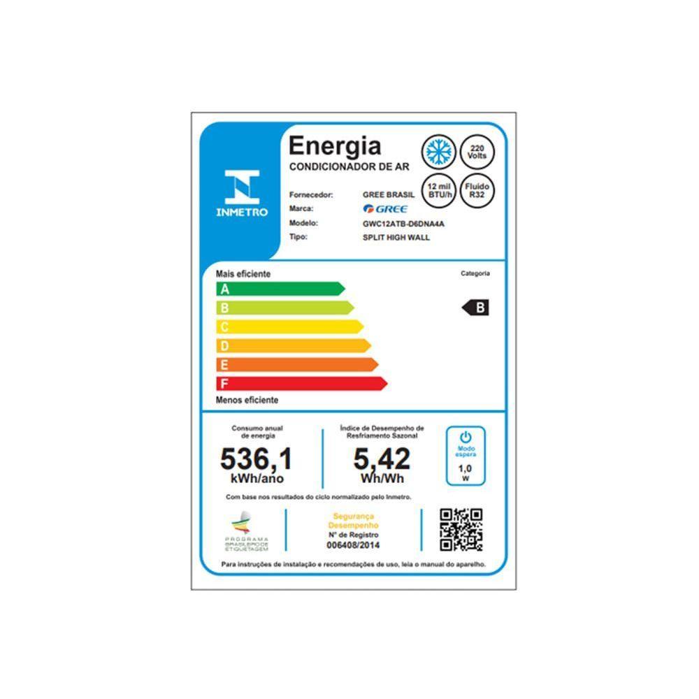 Ar Condicionado Split Hi-wall Inverter G-clima Gree 12.000 Btus Frio 220V - 8