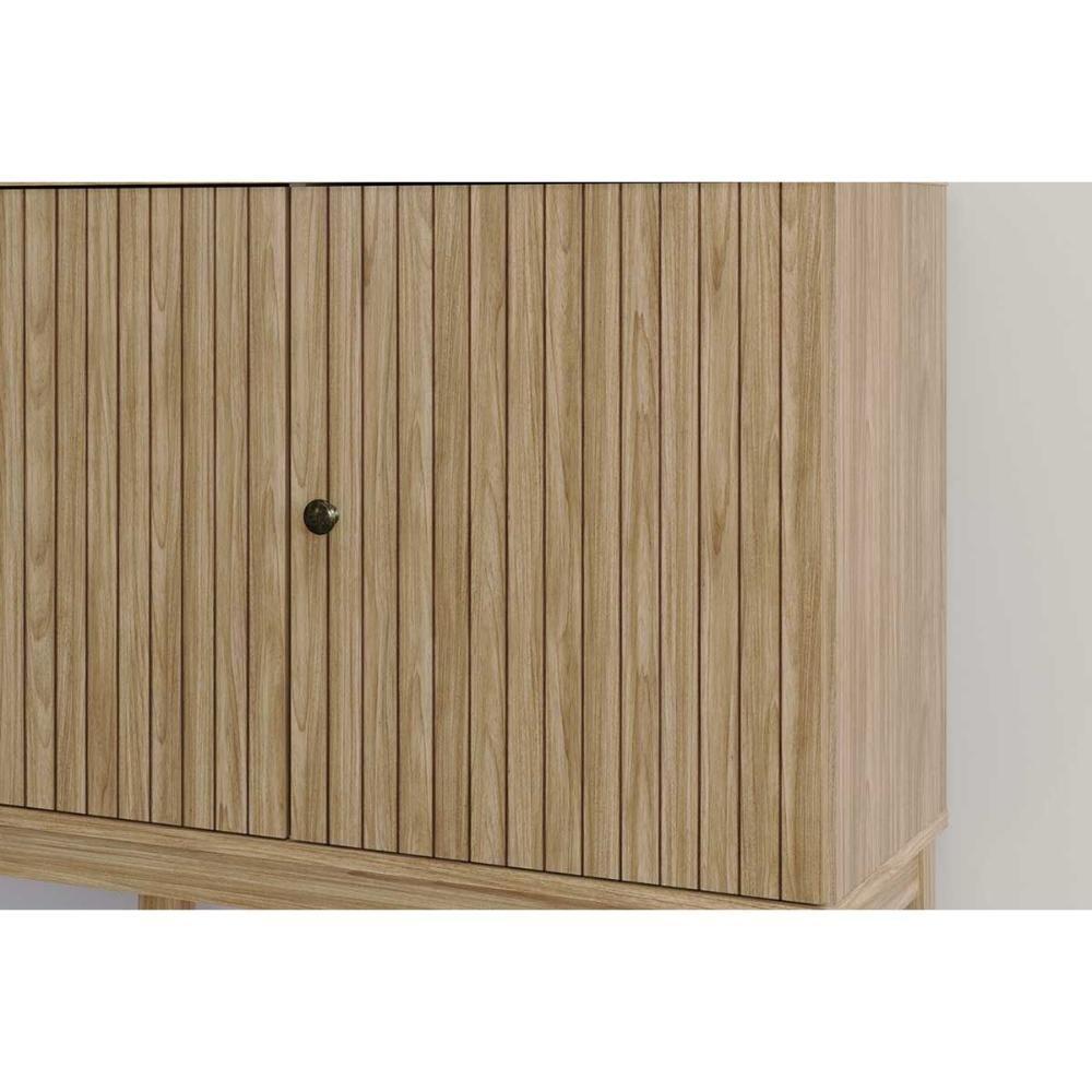 Aparador De Sala Jantar Mb 1061 C- 3 Portas Mel-petroleo - Movelbento - 8