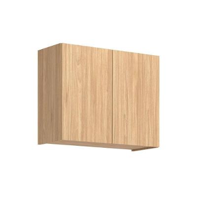 Armário Aéreo Cozinha Modulado Rebeca C- 2 Portas 80cm Mel - Movelbento