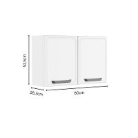 Armário Aéreo P- Cozinha Bella C- 2 Portas 80cm Verde - Bertolini - 2