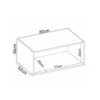 Armário Aéreo P- Cozinha Proença C- 1 Porta Basculante 80cm Nogueira Touch-nude Prime - Demóbile - 3