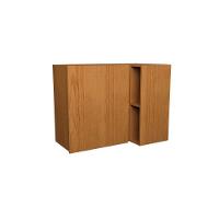 Armário Aéreo P- Cozinha Denver Ph 3106 Canto Reto C- 1 Porta E 2 Nichos 92,5cm Freijo Rocks - Herval - 1