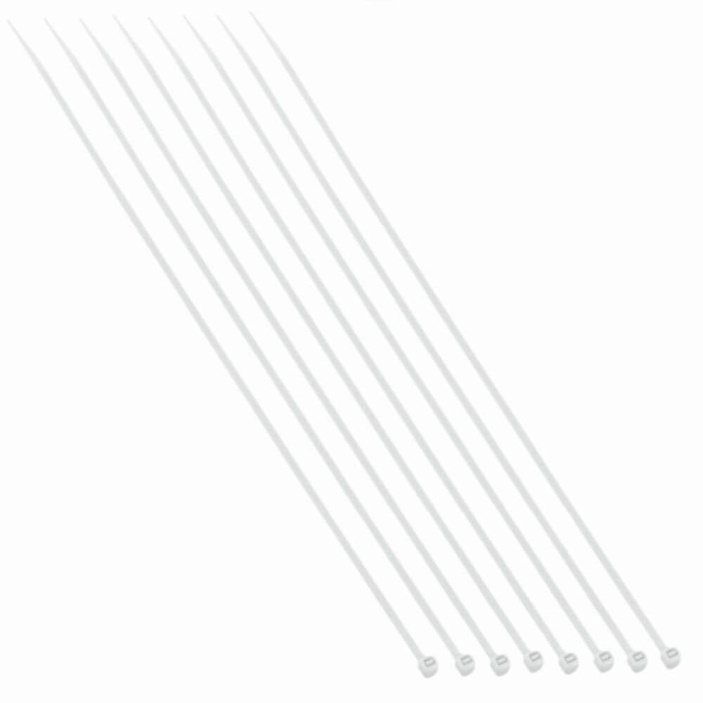 Abraçadeiras De Nylon Branca 2.5x150mm Com 100 Unidades - 8627 - Brasfort - 1