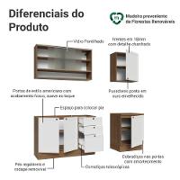 Armário De Cozinha Compacta 180 Cm Rustic-branco Vik Madesa 03 Rustic-branco - 6